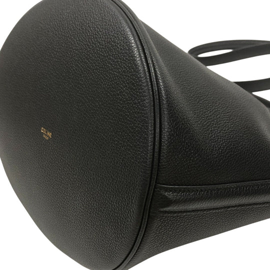 CELINE Handbag leather black Bucket16 teen 2way Women Used Authentic