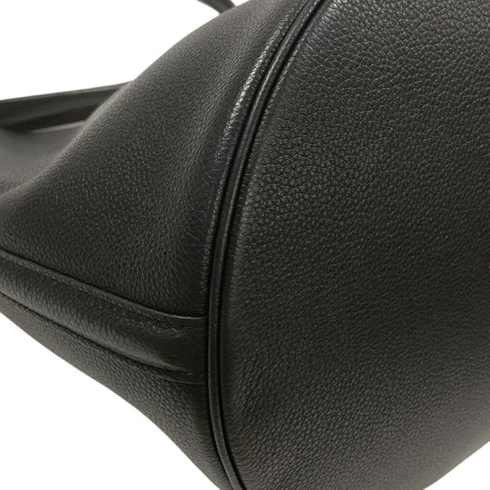 CELINE Handbag leather black Bucket16 teen 2way Women Used Authentic