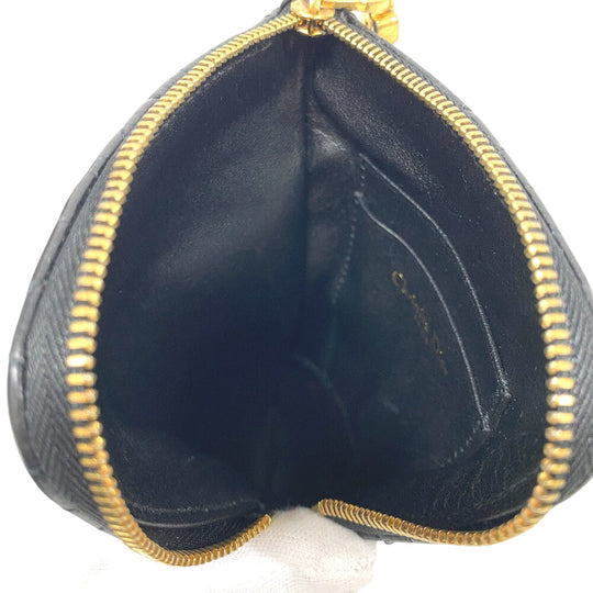 Christian Dior Shoulder Bag leather black Multifunction Canage Women Used Authentic