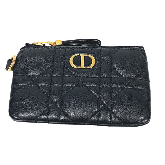 Christian Dior Shoulder Bag leather black Multifunction Canage Women Used Authentic