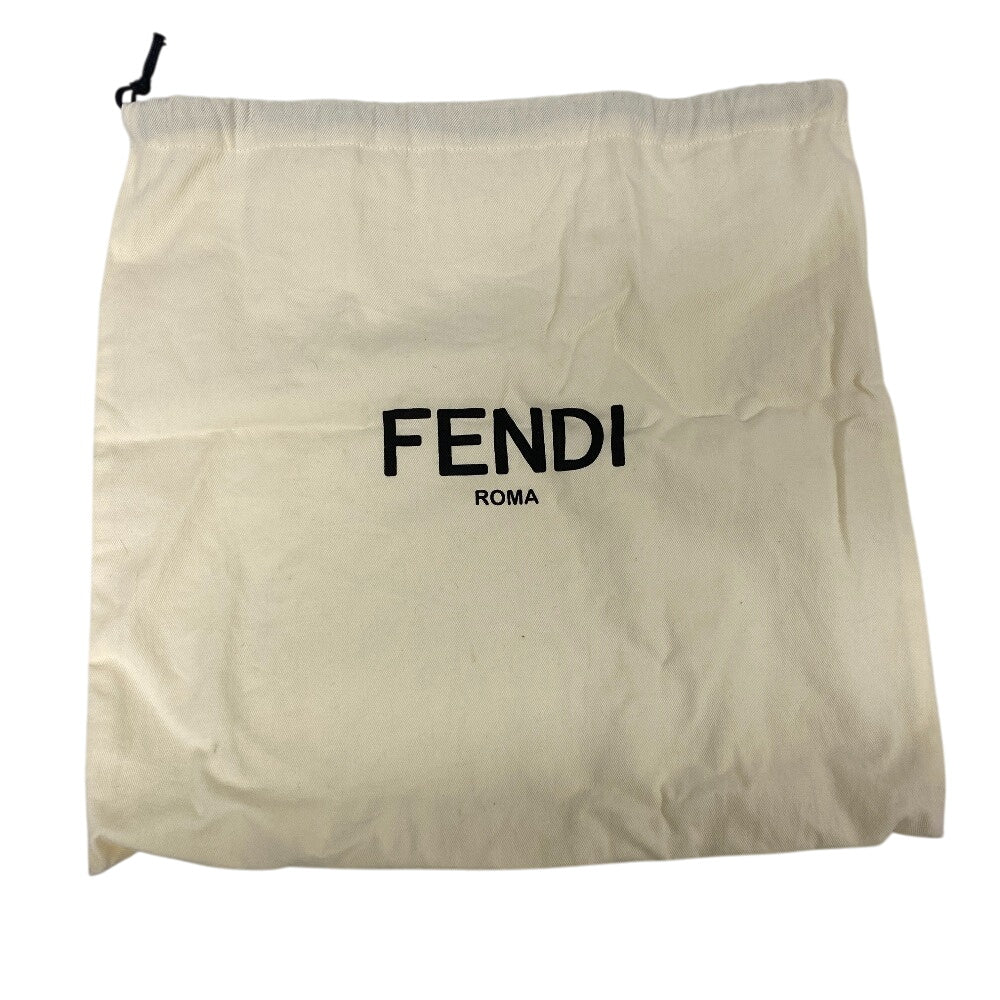 FENDI Handbag 8BH333 leather blue Petite Troisur Women Used Authentic