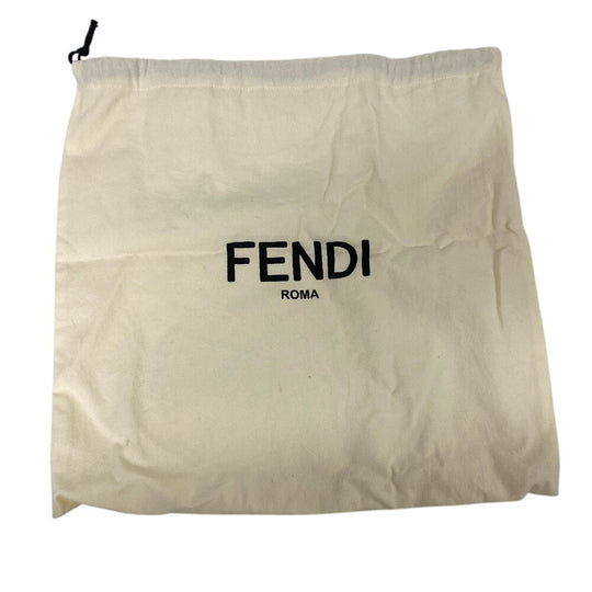FENDI Handbag 8BH333 leather blue Petite Troisur Women Used Authentic