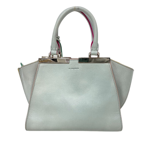 FENDI Handbag 8BH333 leather blue Petite Troisur Women Used Authentic