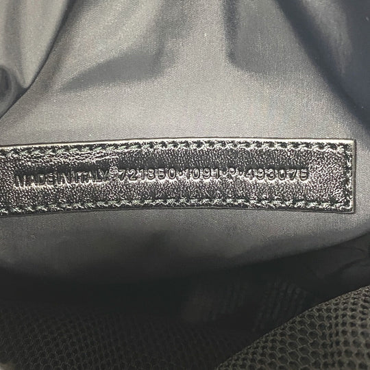 BALENCIAGA Shoulder Bag 721850 leather black Three line Adidas Small cross mens Used Authentic