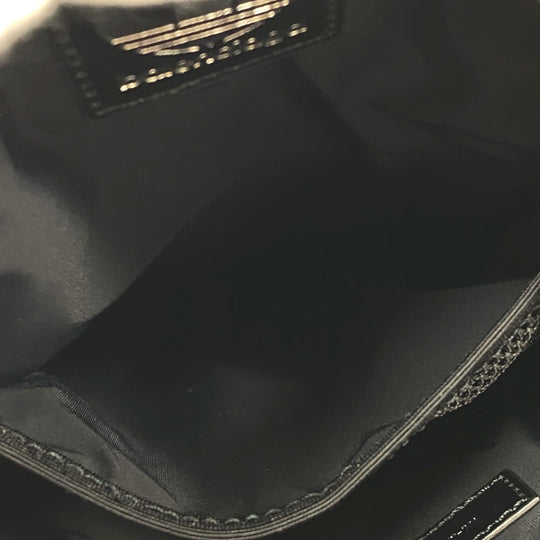 BALENCIAGA Shoulder Bag 721850 leather black Three line Adidas Small cross mens Used Authentic