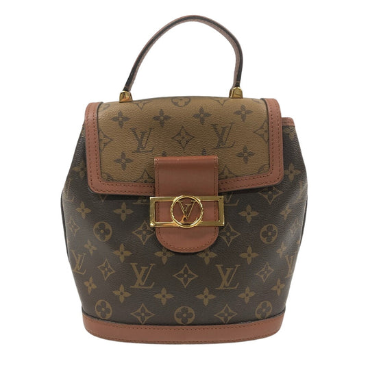 LOUIS VUITTON Backpack M45142 Monogram Brown Monogram reverse Dauphines Women Used Authentic