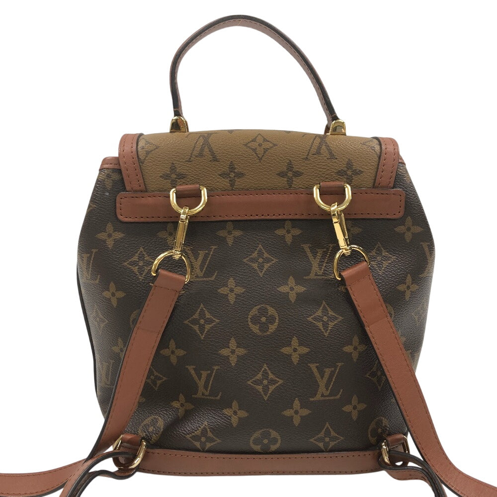 LOUIS VUITTON Backpack M45142 Monogram Brown Monogram reverse Dauphines Women Used Authentic