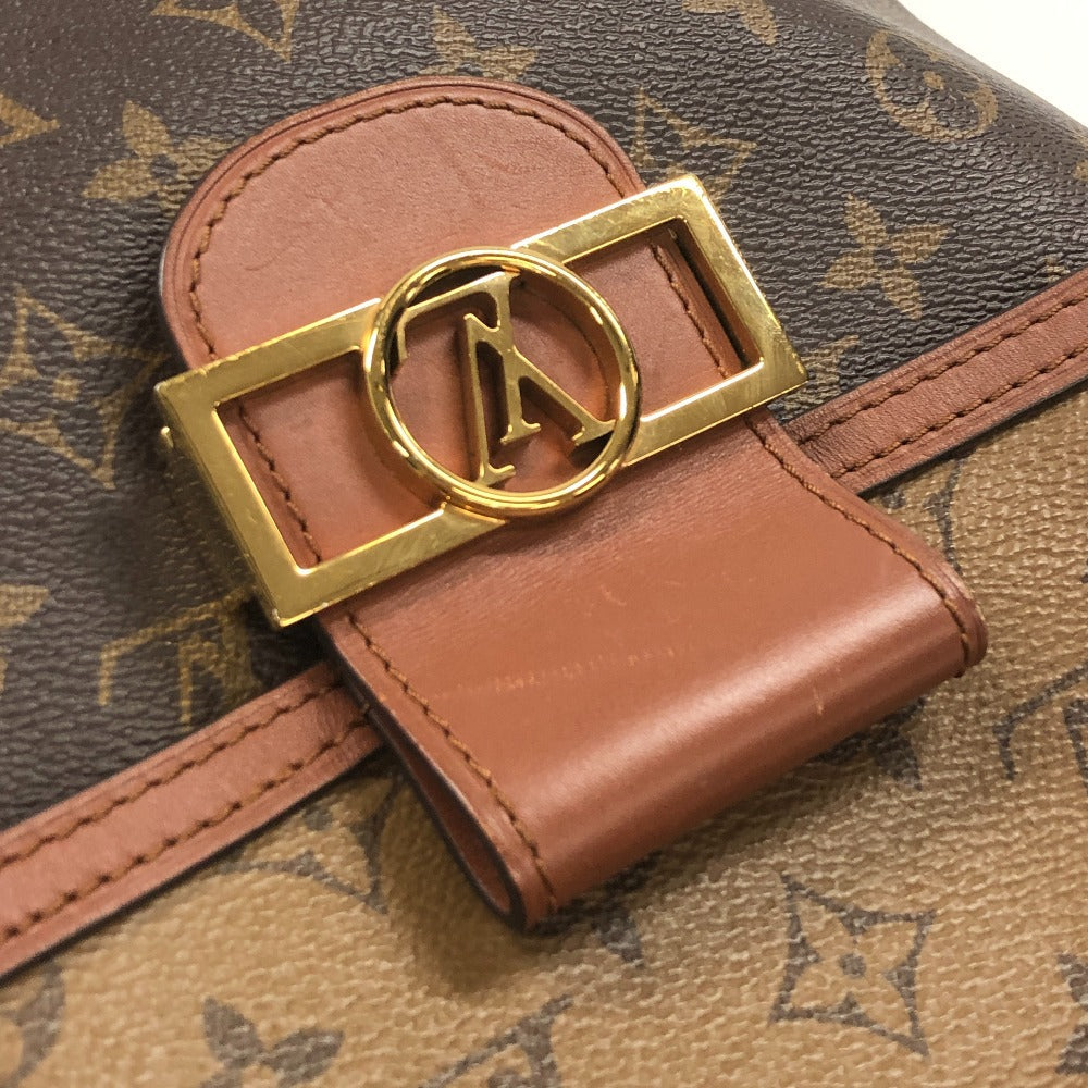 LOUIS VUITTON Backpack M45142 Monogram Brown Monogram reverse Dauphines Women Used Authentic