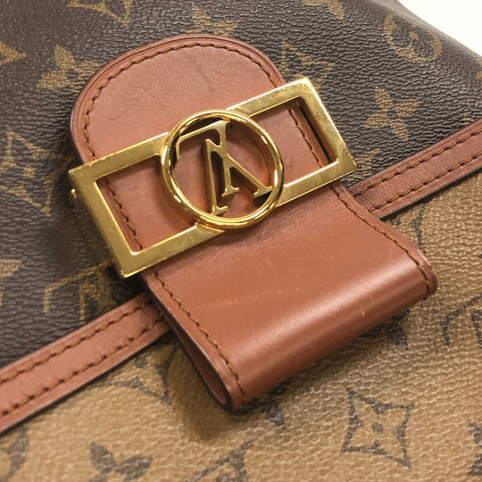 LOUIS VUITTON Backpack M45142 Monogram Brown Monogram reverse Dauphines Women Used Authentic