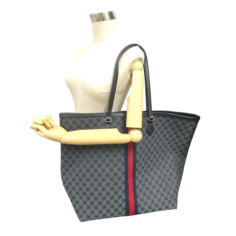 GUCCI Tote Bag 680127 Canvas, Leather black The Hacker Project Balenciaga mens Used Authentic