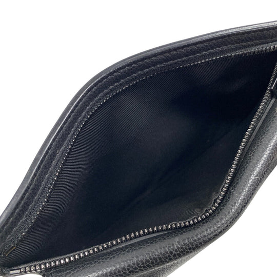 LOUIS VUITTON Sling bag M57081 Grain leather black LV Aerogram takeoff sling mens Used Authentic