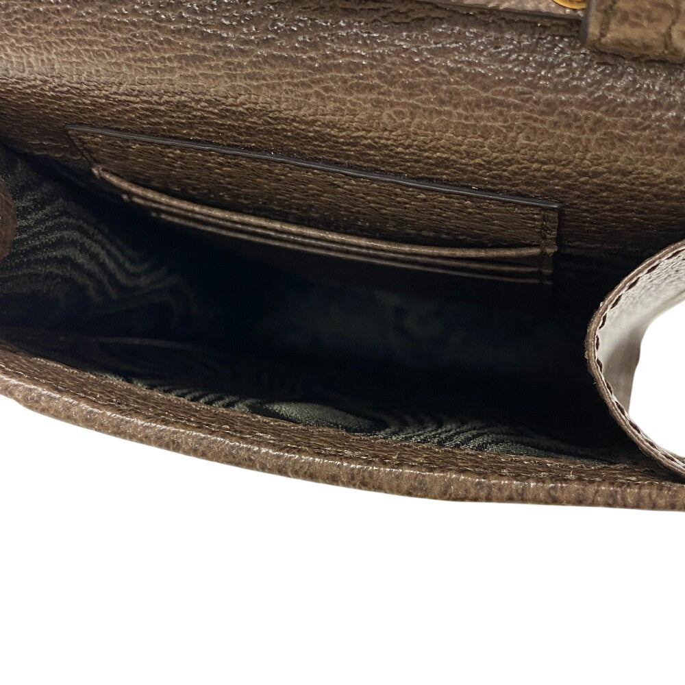 GUCCI Shoulder Bag 680130 PVC, Leather Brown The Hacker Project Balenciaga Women Used Authentic