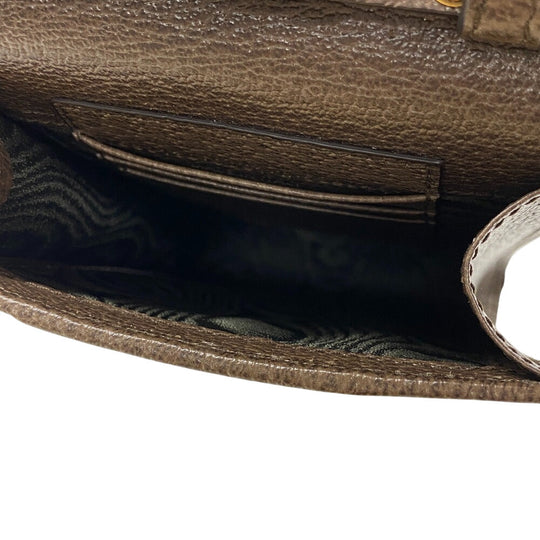 GUCCI Shoulder Bag 680130 PVC, Leather Brown The Hacker Project Balenciaga Women Used Authentic
