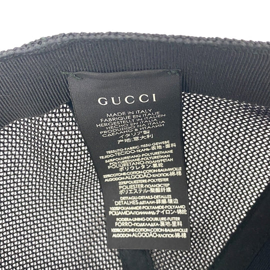 GUCCI cap Polyester, Nylon beige GG Supreme mens XL Used Authentic