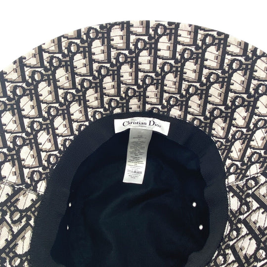 Dior hat 95TDD924G130 Polyester, Cotton black Oblique Women 57 Used Authentic