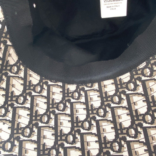 Dior hat 95TDD924G130 Polyester, Cotton black Oblique Women 57 Used Authentic