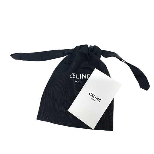 CELINE Shoulder strap Canvas, Leather Brown logo Women Used Authentic