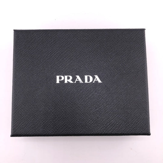 PRADA Accessory pouch Nylon black Tessuto Triangle Women Used Authentic