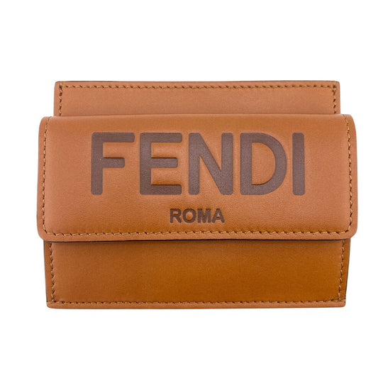 FENDI Coin case 8M0423 leather Brown mens(Unisex) Used Authentic