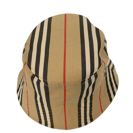 BURBERRY hat cotton beige Reversible Icon Stripe Vintage nova check Women(Unisex) Used Authentic