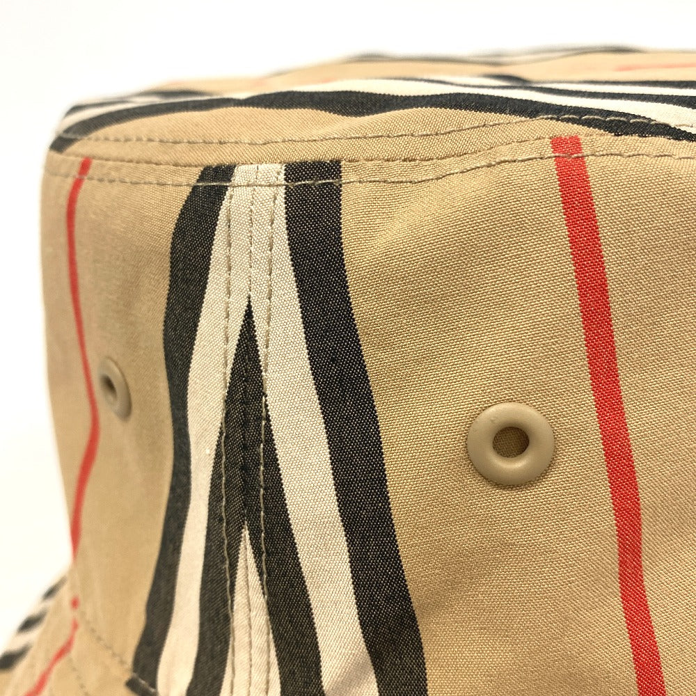 BURBERRY hat cotton beige Reversible Icon Stripe Vintage nova check Women(Unisex) Used Authentic