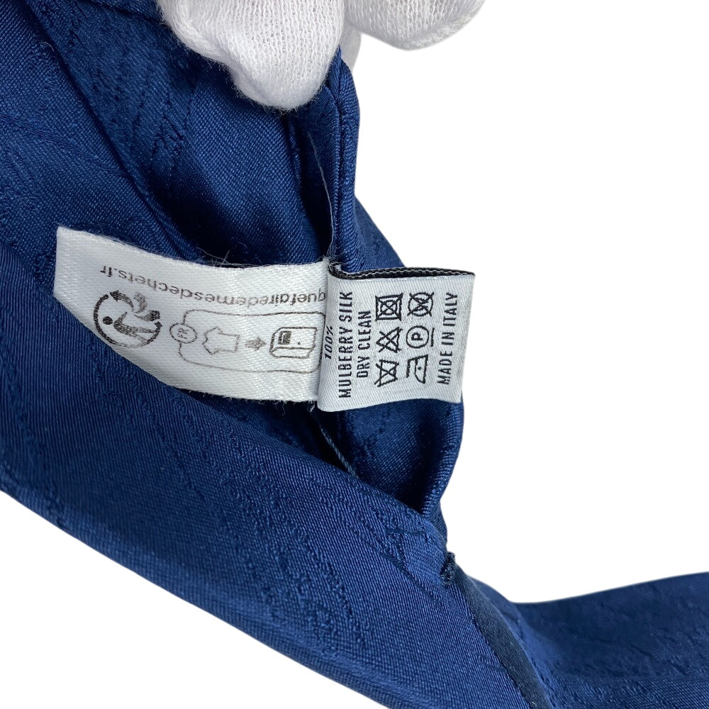 Berluti tie silk blue Calligraphy mens Used Authentic