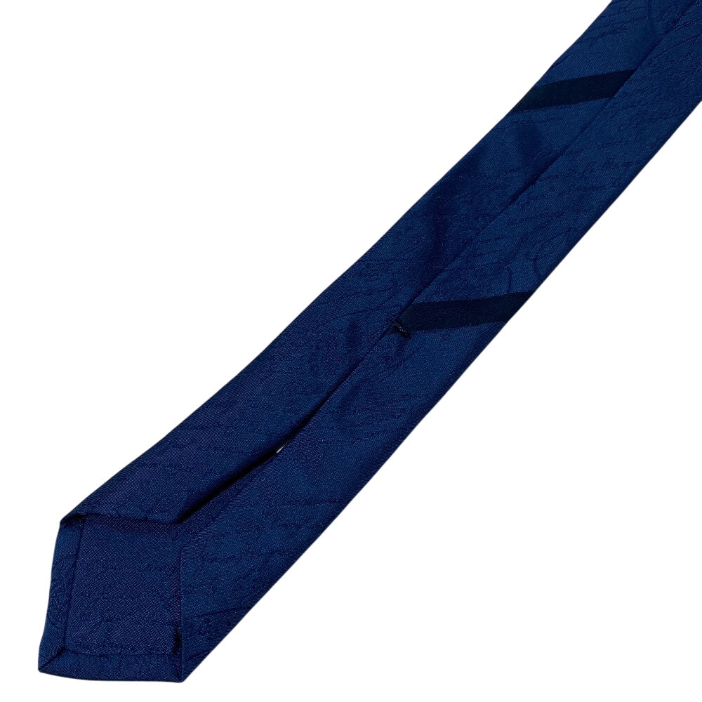 Berluti tie silk blue Calligraphy mens Used Authentic