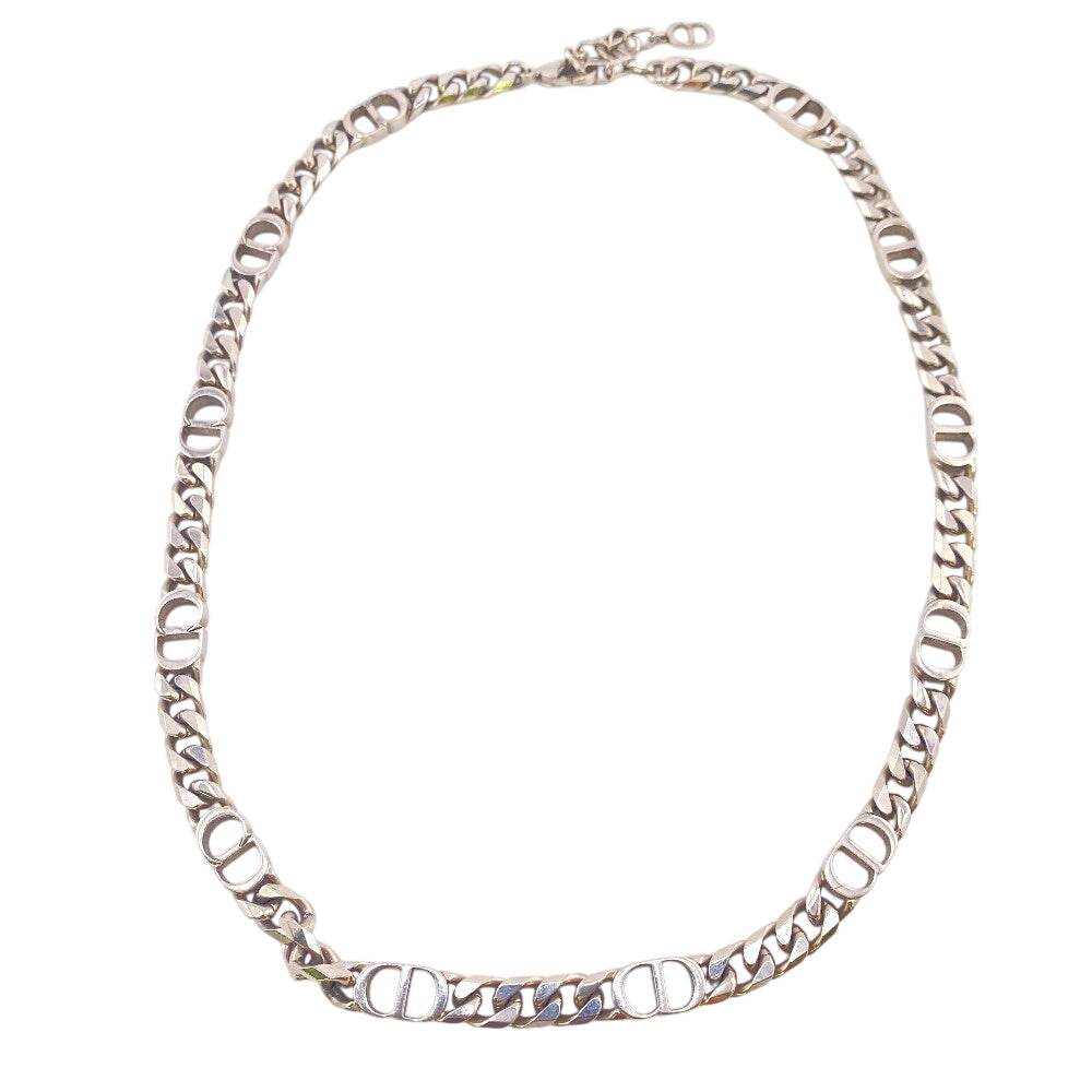 Dior Necklace Silver Silver Kihei CD ICON Chain link Women(Unisex) Used Authentic