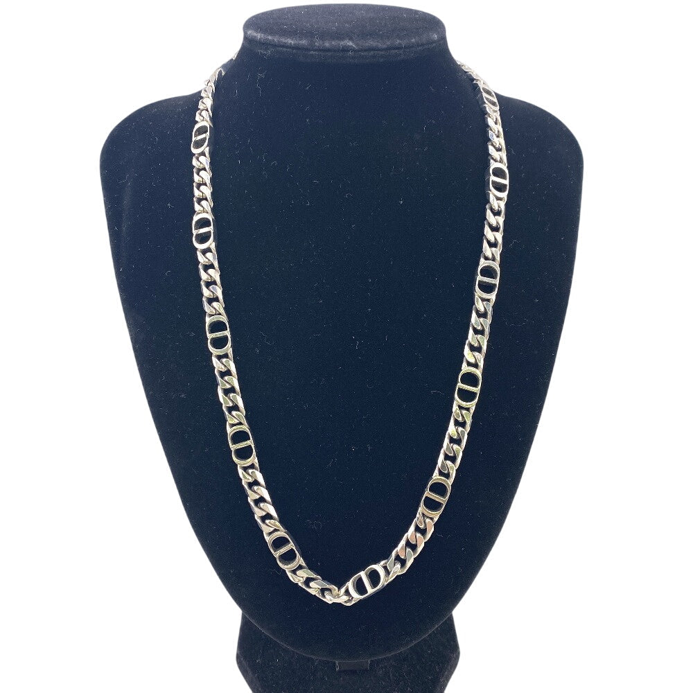 Dior Necklace Silver Silver Kihei CD ICON Chain link Women(Unisex) Used Authentic