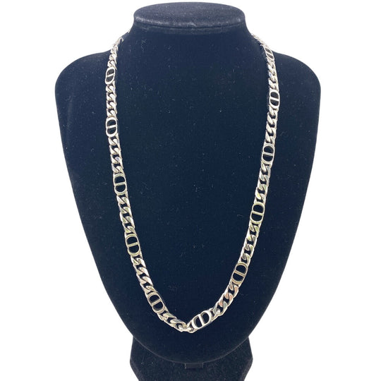 Dior Necklace Silver Silver Kihei CD ICON Chain link Women(Unisex) Used Authentic