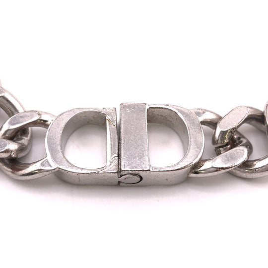Dior Necklace Silver Silver GGP CD ICON Chain link mens(Unisex) Used Authentic