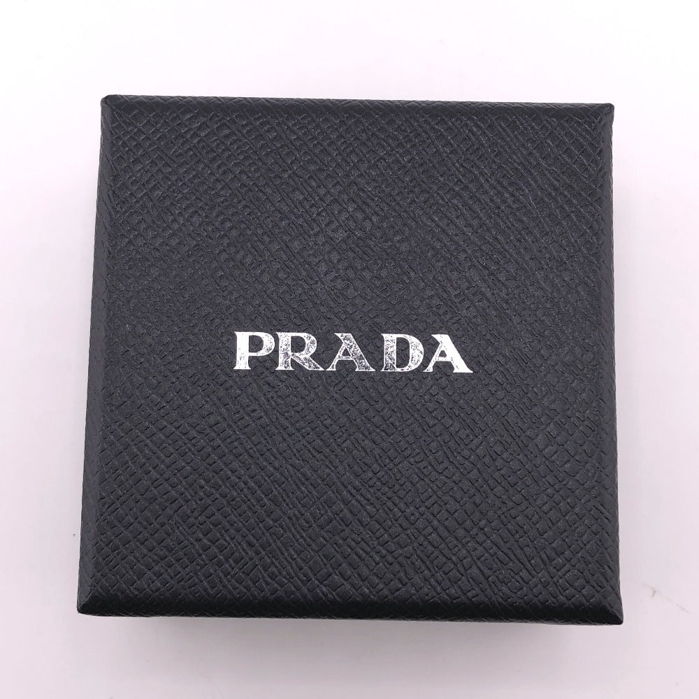 PRADA Brooch leather yellow Gold Platedx leather Women Used Authentic