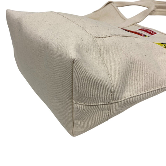 KENZO Tote Bag canvas white FD55SA901F34 unisex(Unisex) Used Authentic