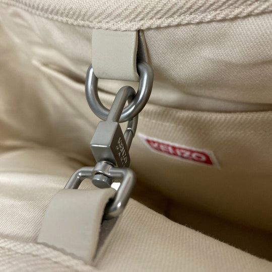 KENZO Tote Bag canvas white FD55SA901F34 unisex(Unisex) Used Authentic