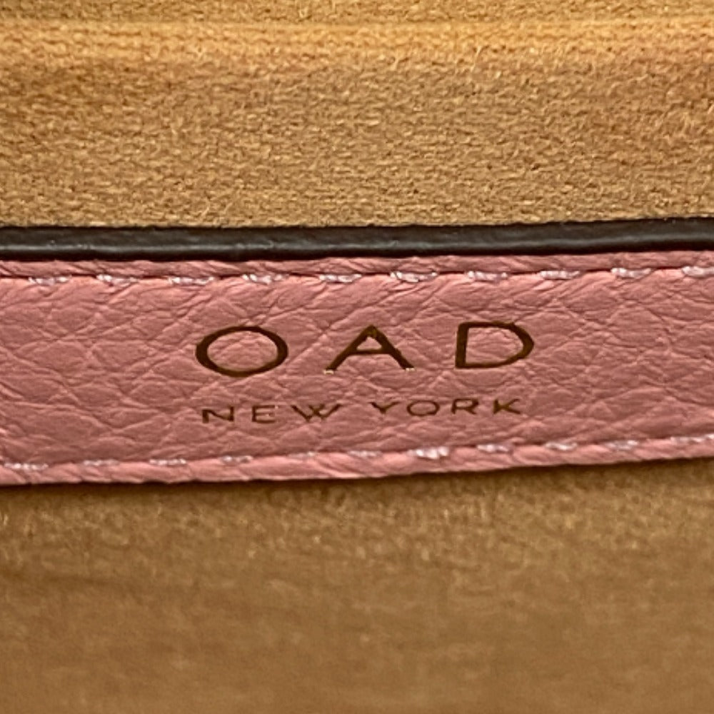 OAD NEW YORK Shoulder Bag leather pink 2WAY handbag Women Used Authentic