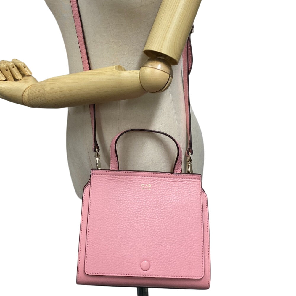 OAD NEW YORK Shoulder Bag leather pink 2WAY handbag Women Used Authentic