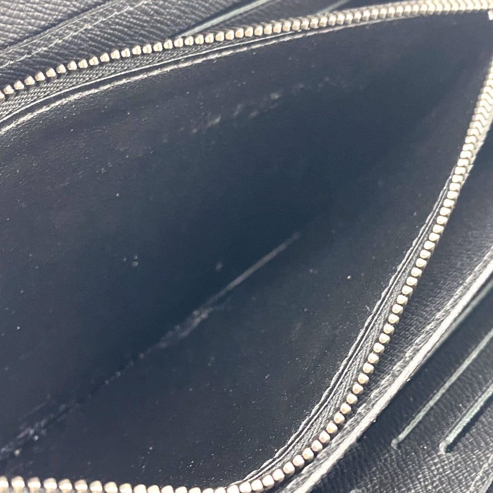 LOUIS VUITTON Long Wallet Purse M61698 Monogram Eclipse black Travel case Monogram Eclipse mens Used Authentic
