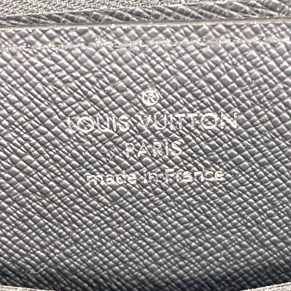 LOUIS VUITTON Long Wallet Purse M61698 Monogram Eclipse black Travel case Monogram Eclipse mens Used Authentic