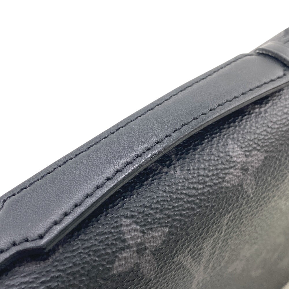 LOUIS VUITTON Long Wallet Purse M61698 Monogram Eclipse black Travel case Monogram Eclipse mens Used Authentic