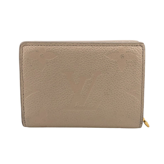 LOUIS VUITTON Bifold Wallet M80754 leather white Monogram Ann Platt Portefeuille Claire Women Used Authentic