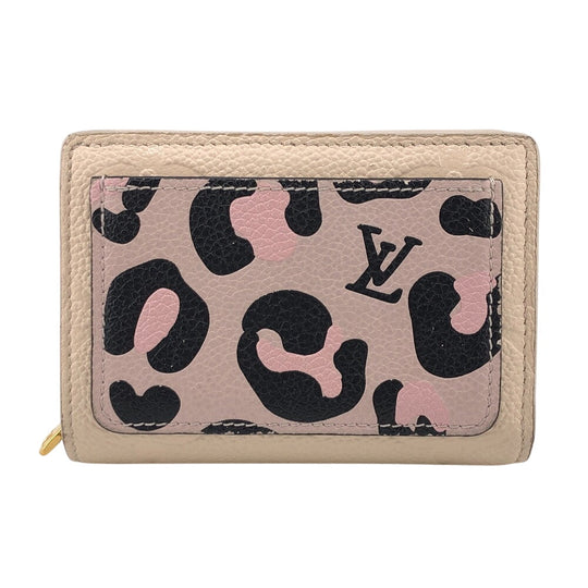 LOUIS VUITTON Bifold Wallet M80754 leather white Monogram Ann Platt Portefeuille Claire Women Used Authentic