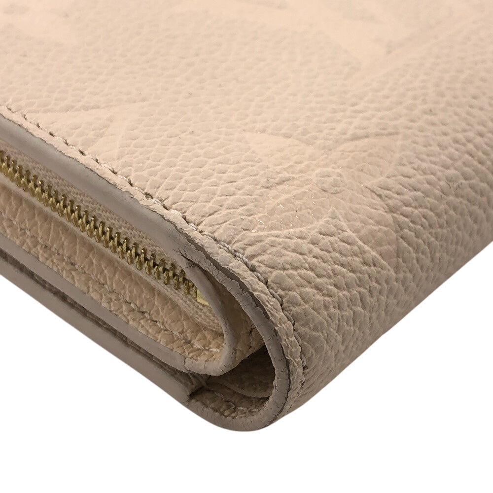 LOUIS VUITTON Bifold Wallet M80754 leather white Monogram Ann Platt Portefeuille Claire Women Used Authentic