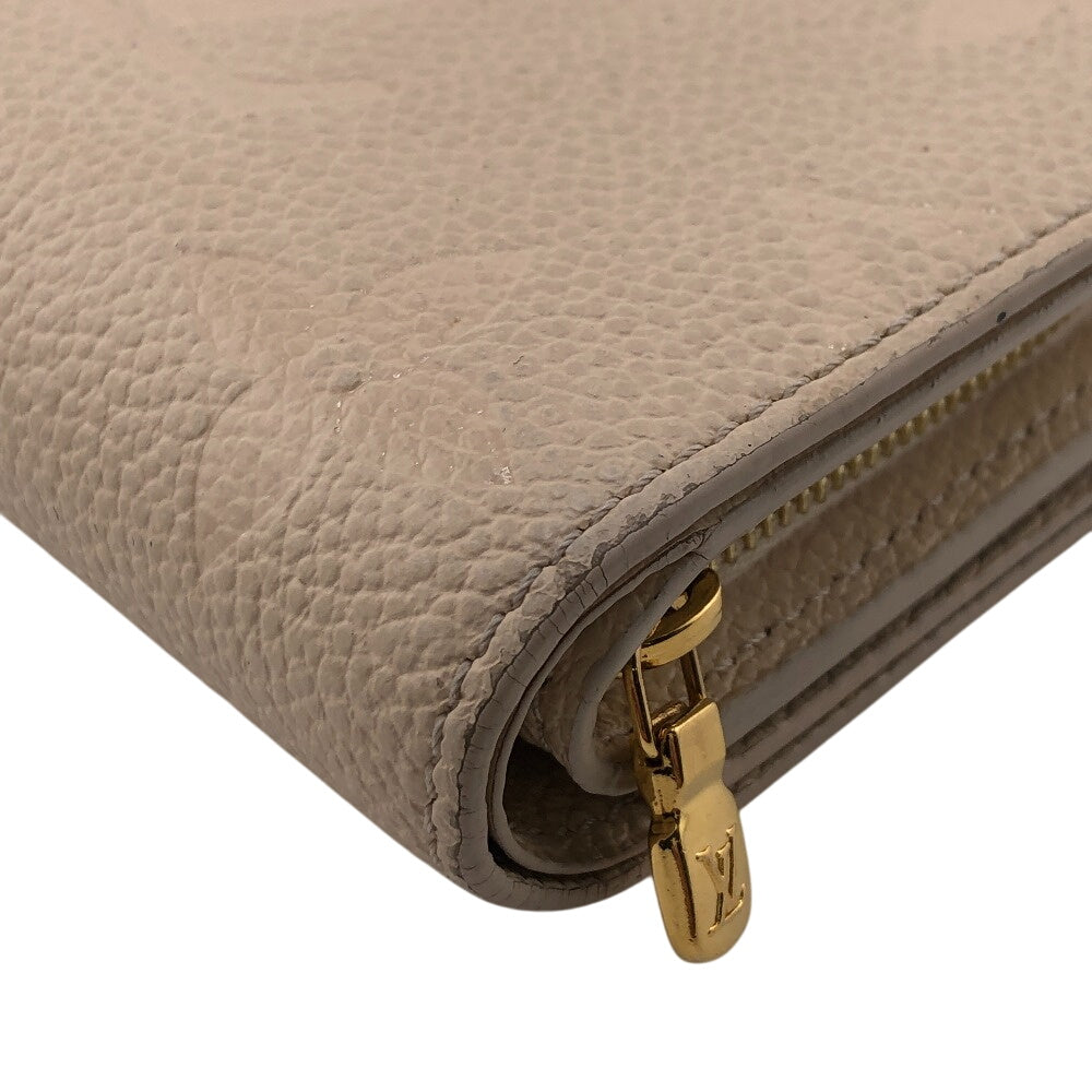 LOUIS VUITTON Bifold Wallet M80754 leather white Monogram Ann Platt Portefeuille Claire Women Used Authentic