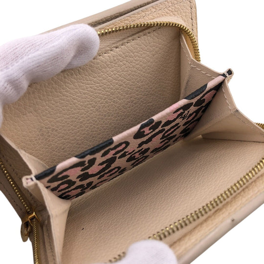 LOUIS VUITTON Bifold Wallet M80754 leather white Monogram Ann Platt Portefeuille Claire Women Used Authentic