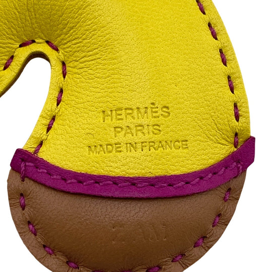 HERMES charm Anyo Miro yellow Gigi Camaille Women Used Authentic