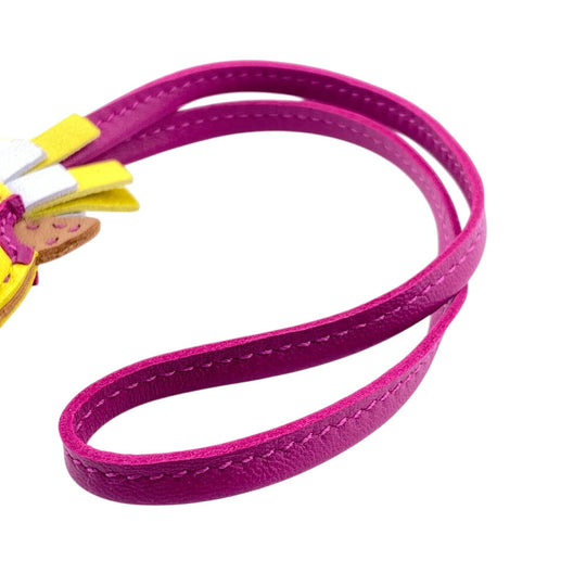 HERMES charm Anyo Miro yellow Gigi Camaille Women Used Authentic