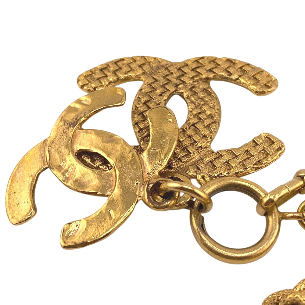 CHANEL Necklace 29 Gold Plated gold COCO Mark unisex(Unisex) Used Authentic