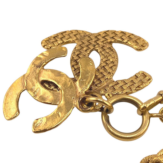 CHANEL Necklace 29 Gold Plated gold COCO Mark unisex(Unisex) Used Authentic