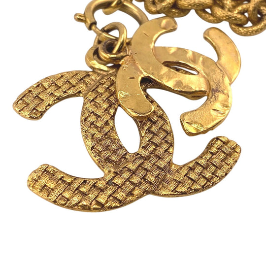 CHANEL Necklace 29 Gold Plated gold COCO Mark unisex(Unisex) Used Authentic