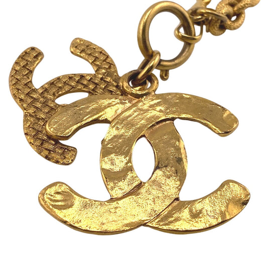 CHANEL Necklace 29 Gold Plated gold COCO Mark unisex(Unisex) Used Authentic
